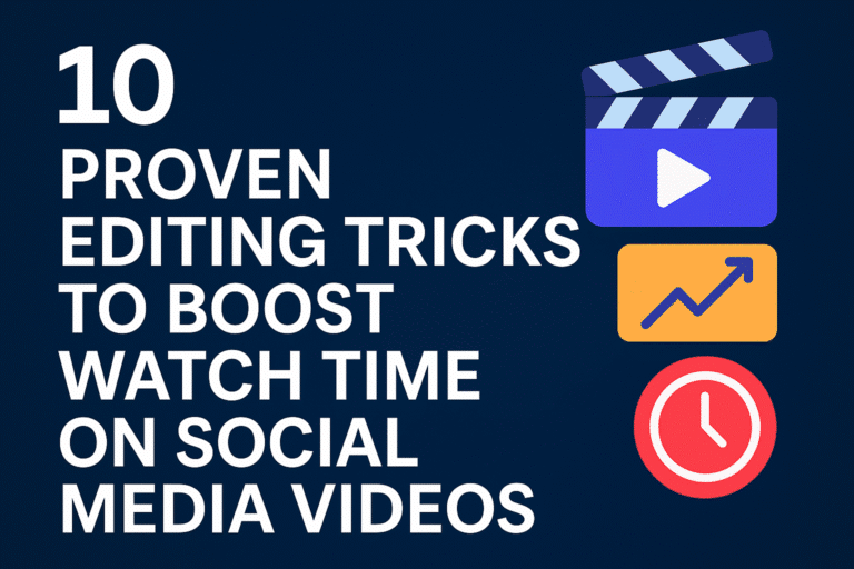 Editing tricks for social media videos