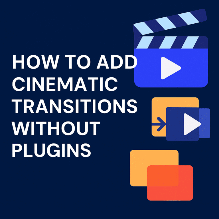 How to make cinematic video